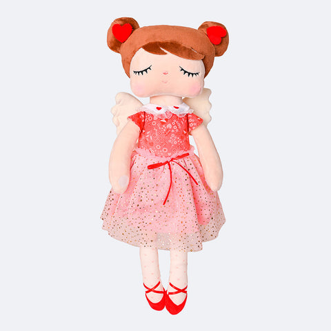 Boneca Metoo Angela Fada Mia com Caixa Vermelha - frente da boneca com vestido de tule