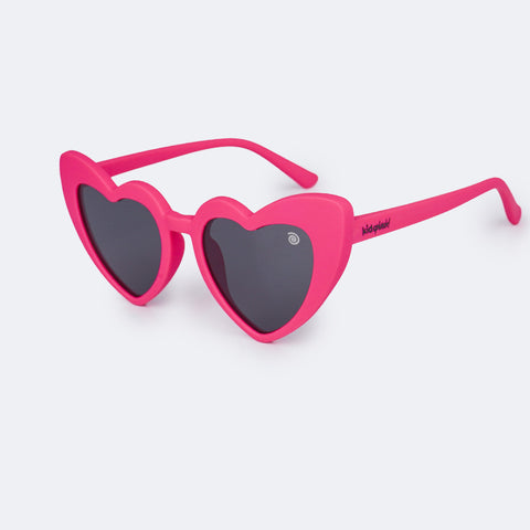 Óculos de Sol Infantil Flexível KidSplash! Proteção UV Coração Pink - oculos de sol infantil
