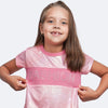 Camiseta Infantil Pampili Fashion Strass Rosê Holográfica