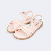 Sandália Infantil Feminina Vick com Tiras Tramado Nude