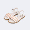 Sandália Infantil Feminina Pampili Vick Off White