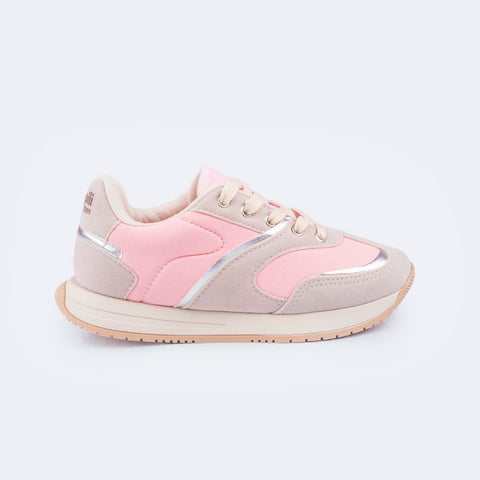 Tênis Infantil Feminino Zeal Rosa Natural