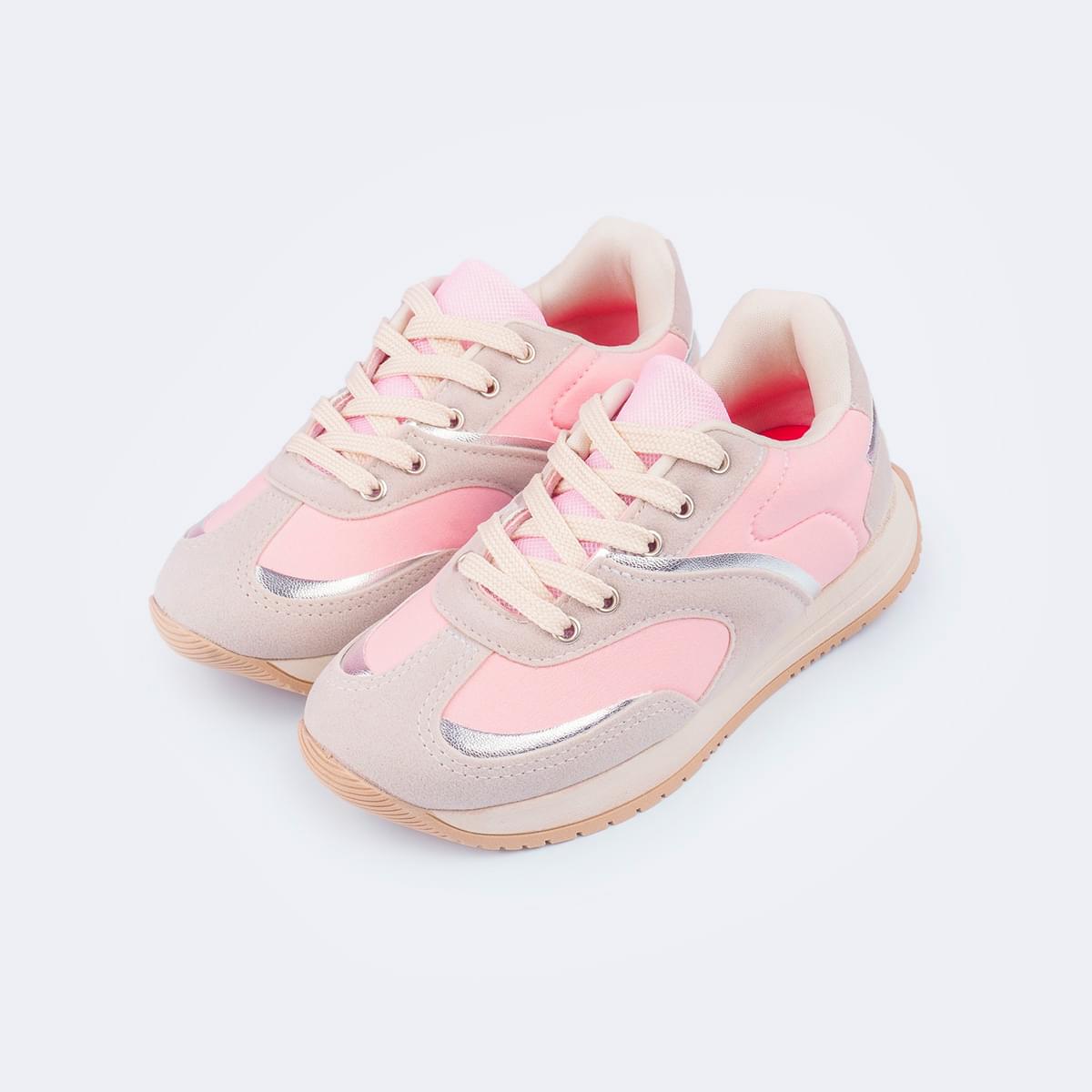 Tênis Infantil Feminino Zeal Rosa Natural