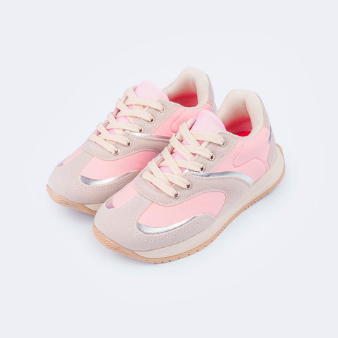 Tênis Infantil Feminino Zeal Rosa Natural