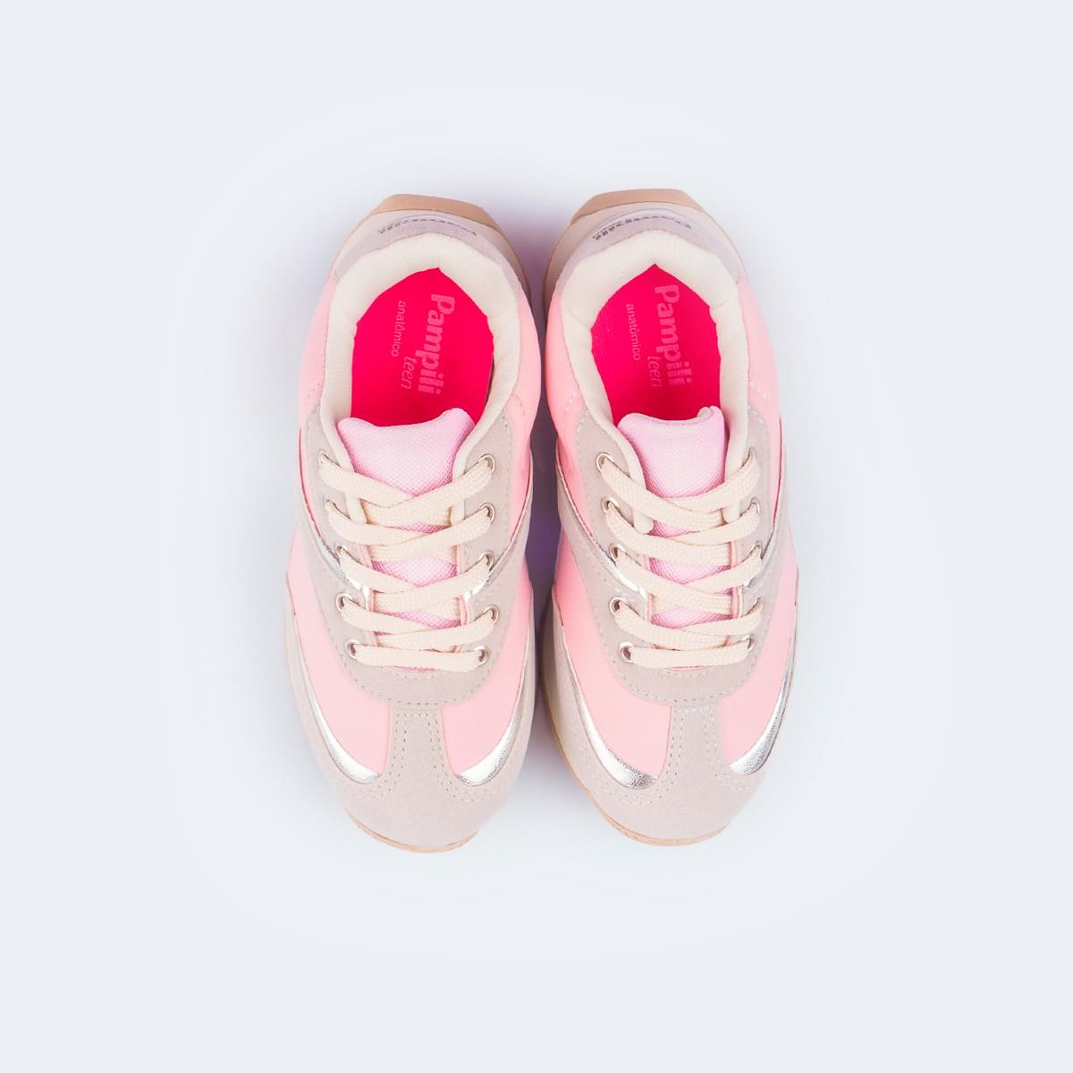 Tênis Infantil Feminino Zeal Rosa Natural