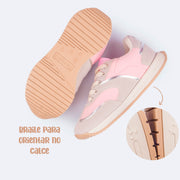 Tênis Infantil Feminino Zeal Rosa Natural