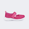 Tênis Infantil Feminino Mini Soft  Mary Jane Telado Pink
