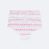 Kit Calcinha Infantil Pampili Sortidas Corações Rosa e Branco