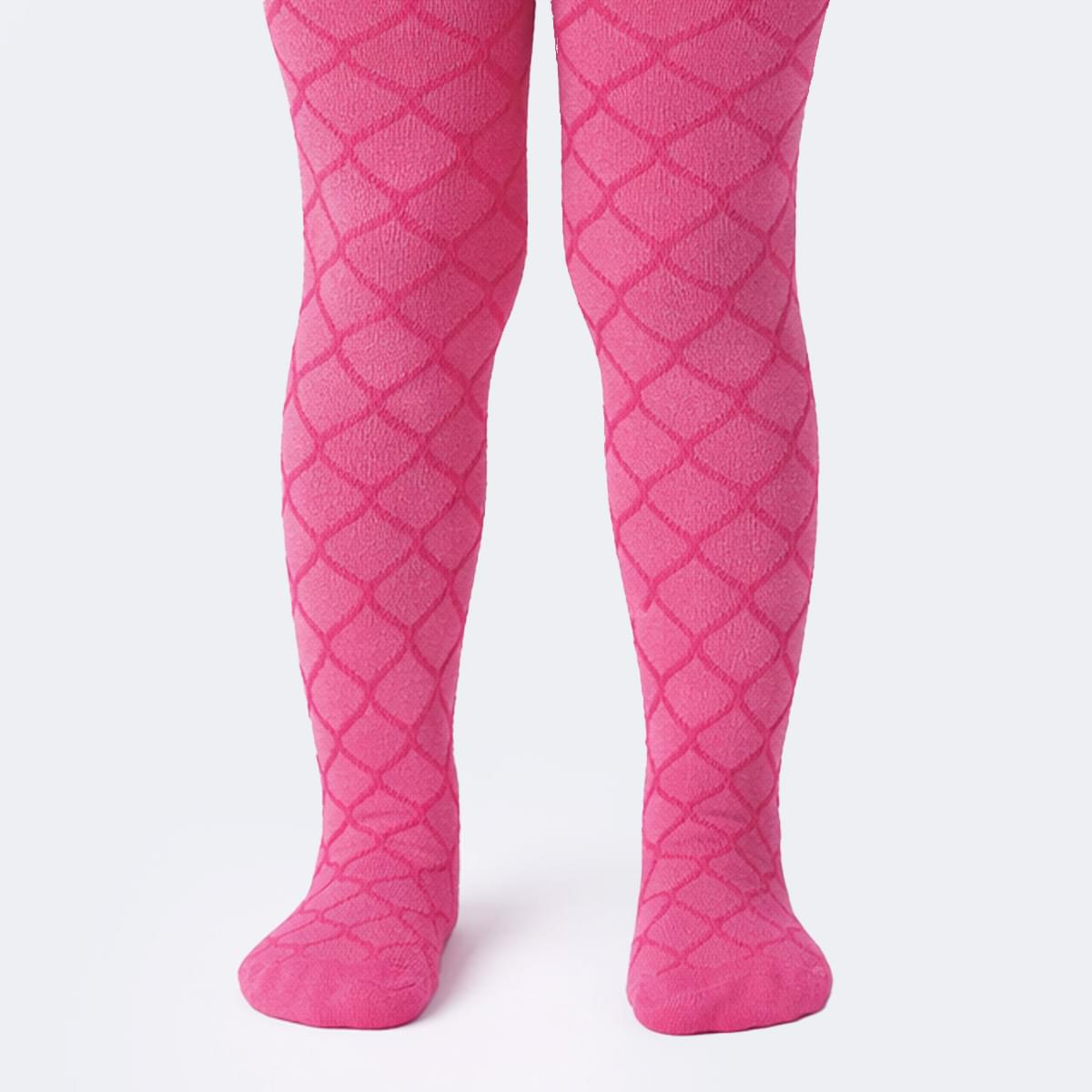 Meia Calça Infantil Pampili Textura Pink