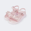 Sandália Infantil Pampili Flower Trio de Borboletas Rosa Glace