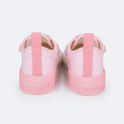 Tênis Infantil Feminino Pampili Max Velcro Rosa Chiclete