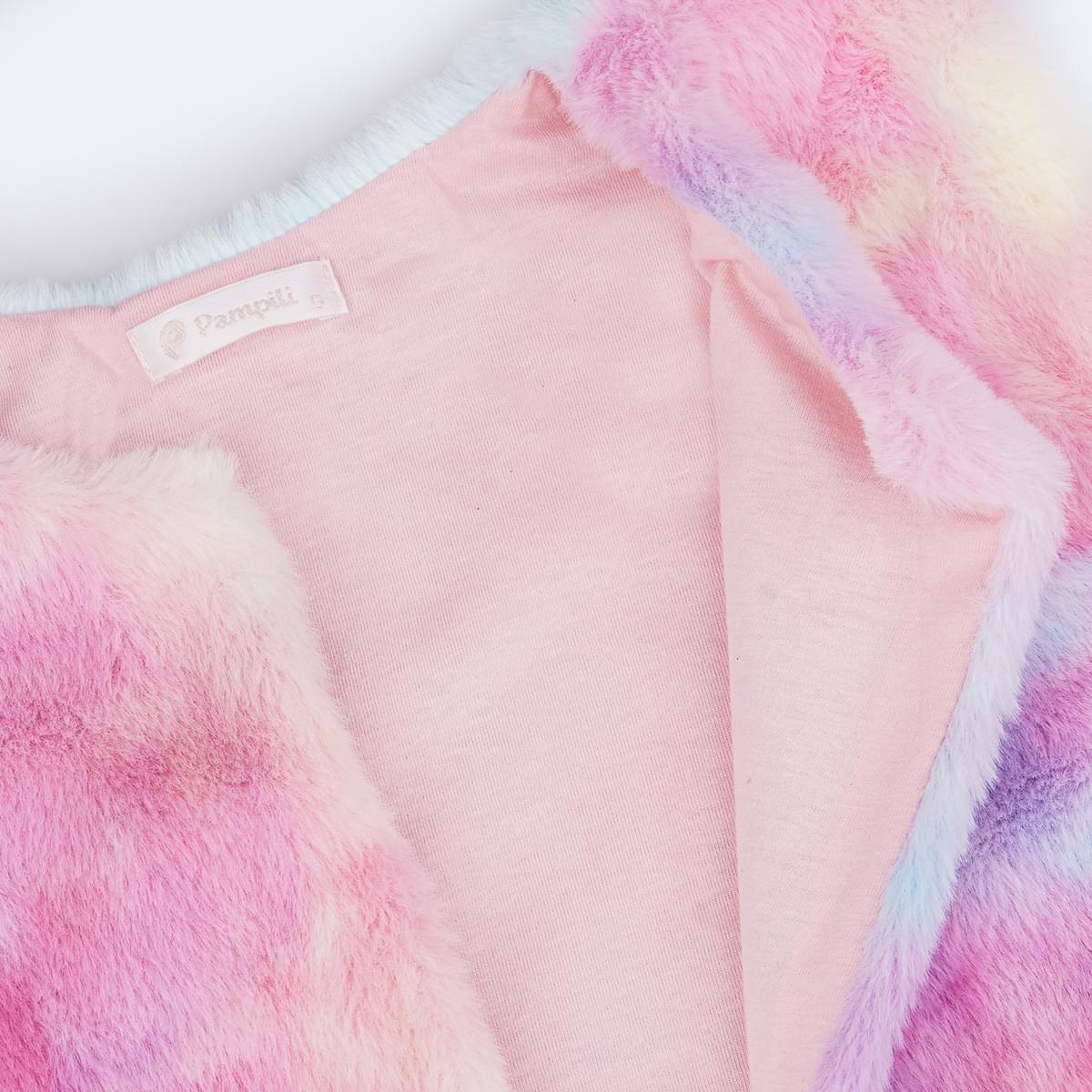Colete Feminino Pampili Pelúcia Tie Dye