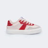 Tênis Infantil Feminino XT 25 Listra Nude e Vermelho