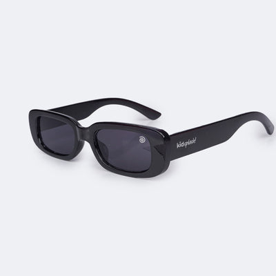 Óculos de Sol Infantil KidSplash! Proteção UV Retrô Preto - frente do óculos