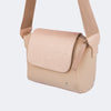 Bolsa Tiracolo Infantil Feminina Glitter Fino Nude