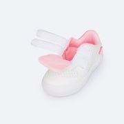 Tênis Infantil Pampili Yumi Perfuros Branco - tênis calce fácil em velcro