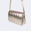Bolsa Tiracolo Pampili Acolchoada Dourada