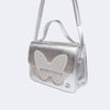 Bolsa Infantil Pampili Metalizada Borboleta Prata