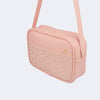 Bolsa Infantil Pampili Retangular com Glitter Rosa Novo