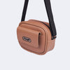 Bolsa Tiracolo Infantil Pampili Compacta com Bolso Marrom