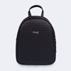 Mochila Infantil Pampili Bordado Quadriculado Preta