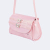 Bolsa Transversal Infantil Pampili Borboleta Rosa Glacê
