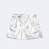 Shorts Infantil Femino Bolso Frontal Prata