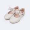 Sapato Infantil Feminino Pampili Angel com Laço Removível Nude