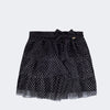 Saia Infantil Feminina Pampili Poá Glitter Preta