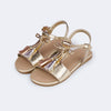 Sandália Infantil Pampili Mili com Tassel Dourada