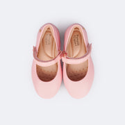 Sapatilha Infantil Bailarina com Tira Regulável Rosa Glacê - palmilha confortável da sapatilha