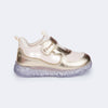 Tênis de Led Infantil Feminino Pampili Liz Dourado