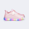Tênis de Led Infantil Feminino Pampili Liz Rosa