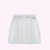 Saia Infantil Feminina Tutu Laço Off White