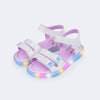 Sandália de Led Infantil Pampili Lulli Tie Dye