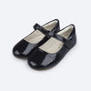 Sapatilha de Couro Infantil Feminina Ceci Verniz Preta