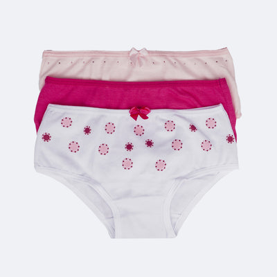 Kit Calcinha Infantil Pampili Sortidas Bolinhas Colorido