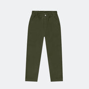 Calça Baggy Vic&Vicky Sarja Verde Militar - parte frontal da calça baggy para menina