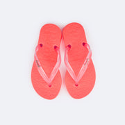 Chinelo Infantil Pampili Love Coral Luz - Vem com necessaire!