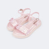 Sandália Infantil Feminina Sand Flower Borboletas Rosa
