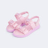 Sandália Infantil Feminina Flower Laços Rosa