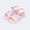 Sandália Infantil Feminina Sand Flower Arco íris Candy Color
