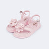 Sandália Infantil Feminina Sand Flower Flor Rosa
