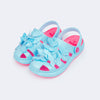 Babuche Infantil Feminina Pink Glee Borboletas Azul Rosa