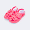 Babuche Infantil Feminina Pink Glee Borboletas Rosa Flúor