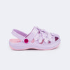 Babuche Infantil Feminina Pink Glee Borboletas Lilás