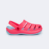 Babuche Infantil Pampili Glee Gladiador Tiffany Rosa Fluorescente