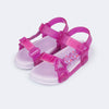 Sandália Papete Infantil Feminina Sun Glee Coração Violeta