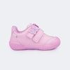 Tênis Infantil Pampili Yuyu com Borboletas Rosa