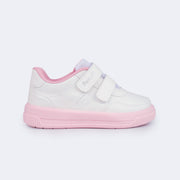 Tênis Infantil Feminino Up Calce Fácil Branco